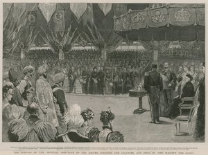 A abertura do Instituto Imperial por Sua Majestade a Rainha de English School