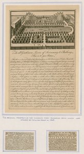 O prospecto original para o primeiro banho de natação de Londons de English School
