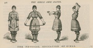 A educação física das meninas de English School