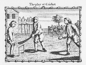 A peça no Cricket (gravura) de English School