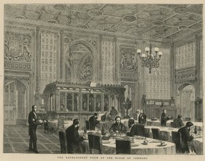 A sala de refresco na Câmara dos Comuns de English School