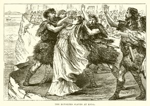 Os escravos revoltados de Enna (gravura) de English School