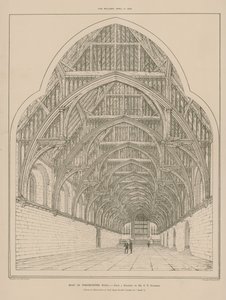 O telhado do Westminster Hall de English School
