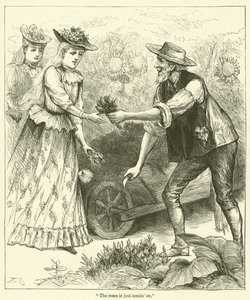 "As rosas estão a nascer" (gravura) de English School