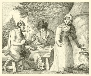 O sátiro e o viajante (gravura) de English School