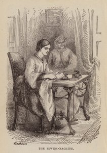 A máquina de costura (gravura) de English School
