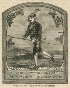 O sinal de The Running Footman de English School
