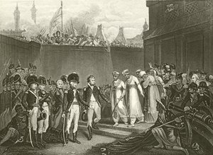 A rendição de dois filhos de Tipu Sultaun de English School
