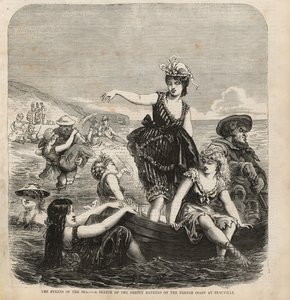 As syrens do mar, um esboço dos belos banhistas na costa francesa de Trouville de English School