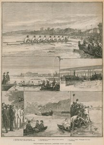A corrida de barcos da universidade de English School