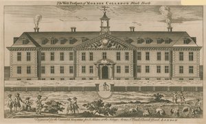 A perspectiva do oeste do Morden College de English School