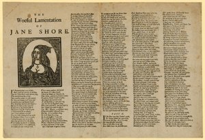 A lastimável lamentação de Jane Shore de English School