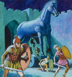 O cavalo de madeira de Tróia de English School