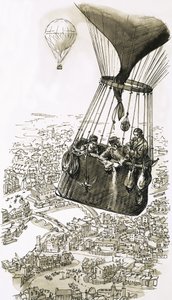 O primeiro serviço de correio aéreo regular do mundo foi estabelecido em 1870 de English School