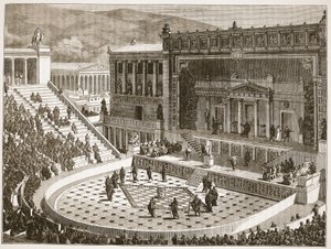 Teatro de Dionísio em Atenas de English School