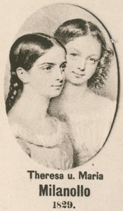 Theresa e Maria Milanollo (gravura) de English School