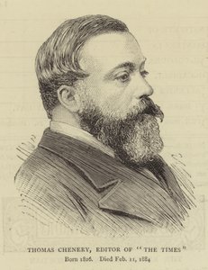 Thomas Chenery, Editor de "The Times" (gravura) de English School