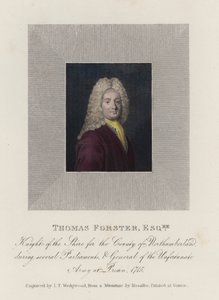 Thomas Forster (gravação a cores) de English School