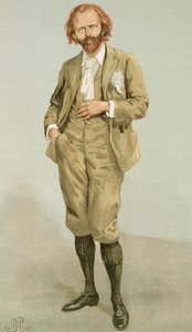 Thomas Hall Caine (1853-1931) ilustração de Men of the Day, publicado na Revista Punch, julho de 1896 de English School