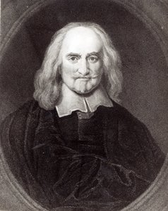 Thomas Hobbes (1588-1679) de &39;Galeria de Retratos&39;, publicado em 1833 de English School