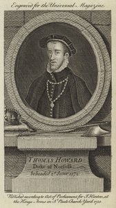 Thomas Howard, Duque de Norfolk, decapitado em 2 de junho de 1572 de English School