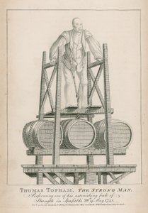 Thomas Topham, o homem forte de Islington de English School