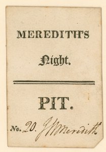 Bilhete para o Teatro Drury Lane, Londres: Merediths Night de English School