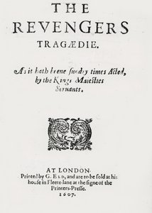 Página de título de "A Tragédia do Revendedor" por Thomas Middleton de English School