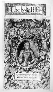 Título da Bíblia dos Bispos, pub. em 1568