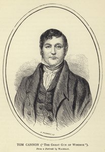 Tom Cannon, a grande arma de Windsor, de um retrato por Wageman de English School