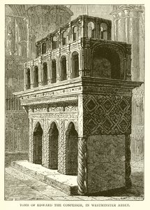 Túmulo de Eduardo, o Confessor, na Abadia de Westminster