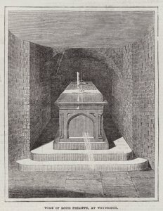 Túmulo de Louis Philippe, em Weybridge (gravura) de English School