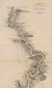 Tomblesons Mapa Panorâmico do Tamisa e Medway