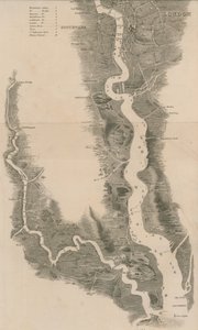Tomblesons Mapa Panorâmico do Tamisa e Medway