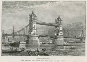 Tower Bridge, em Londres de English School