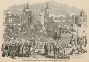 Tower Hill, Londres: recrutamento para a Marinha de English School