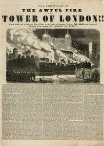 Torre do Incêndio de Londres, 1841 de English School