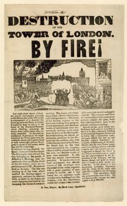 Torre do Incêndio de Londres, 1841 de English School
