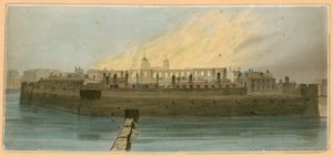 Torre do Incêndio de Londres, 1841 de English School