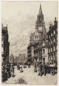 Câmara Municipal, Manchester (gravura) de English School