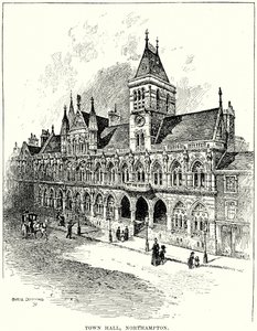Câmara Municipal de Northampton (gravura) de English School