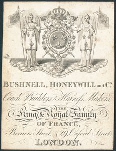 Cartão de comércio, Bushnell, Honeywill e Co de English School
