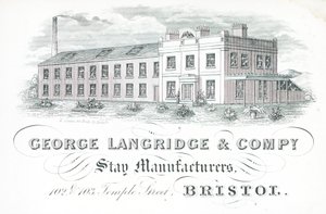 Cartão de comércio, George Langridge & Company de English School