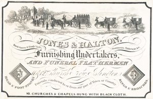 Cartão de comércio, Jones & Halton de English School