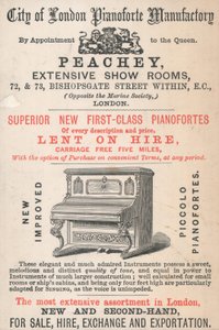 Cartão de comércio, Peachey de English School