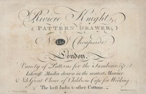 Cartão de comércio, Riviere Knight de English School