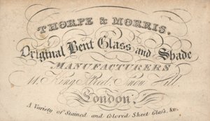 Cartão de comércio, Thorpe e Morris de English School