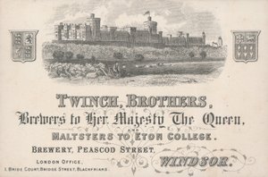 Cartão de comércio, Twinch Brothers de English School