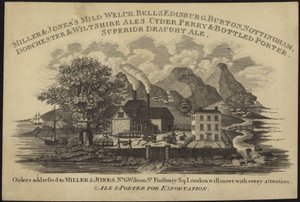 Cartão de comércio para Miller & Jones de English School