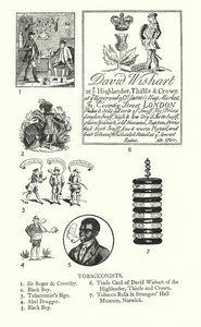 Sinais comerciais: Tobacconistas (litho) de English School